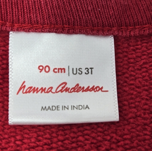 HANNA ANDERSSON RED DRESS FUNNY LLAMA PRINT WINTER HATS TODDLER GIRLS 3T COTTON - Picture 11 of 15